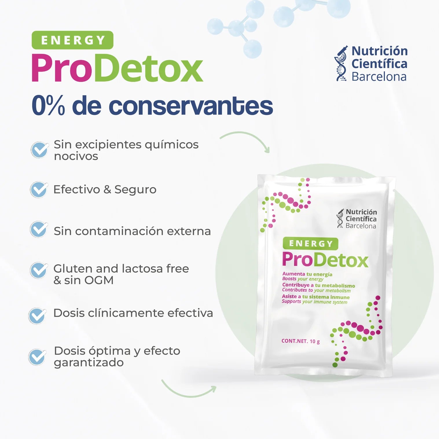 Energy Pro Detox — Desintoxicación, Energía e Inmunidad en un Solo Sobre