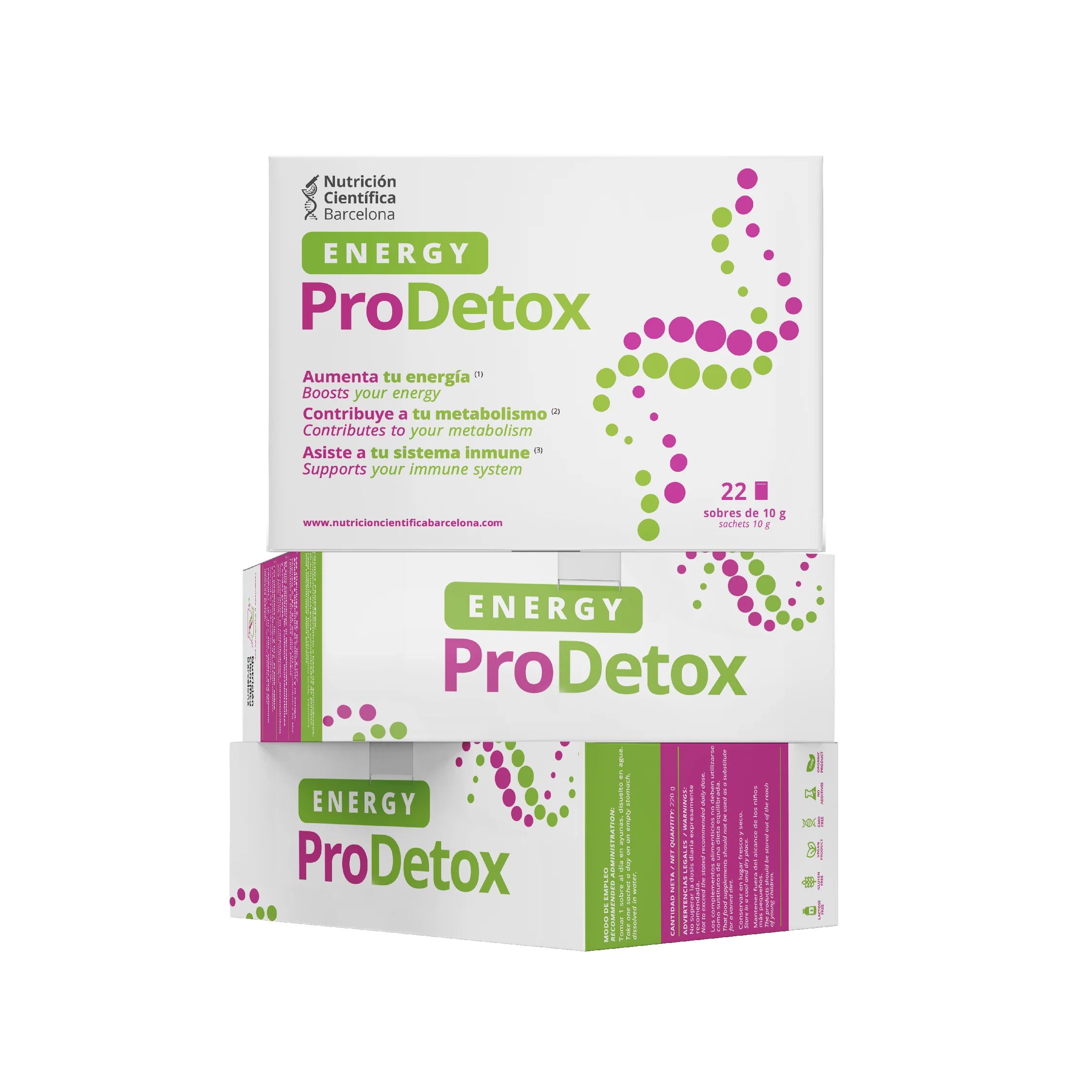 Energy Pro Detox — Desintoxicación, Energía e Inmunidad en un Solo Sobre - 3 pack